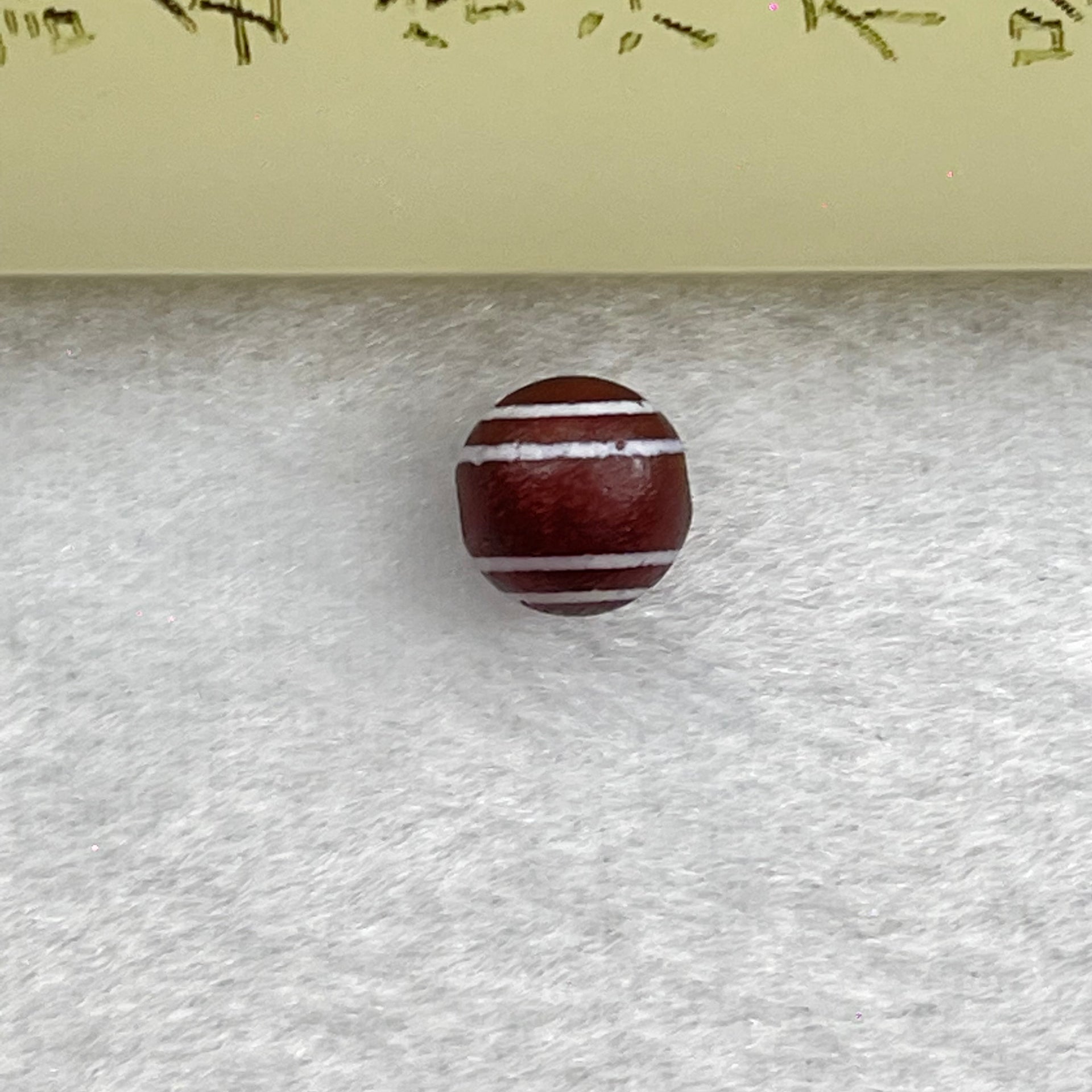 Tibetan Old 4 Lines Round Agate Dzi Bead 1.42g 10.2 by 10.0mm - Huangs Jadeite and Jewelry Pte Ltd