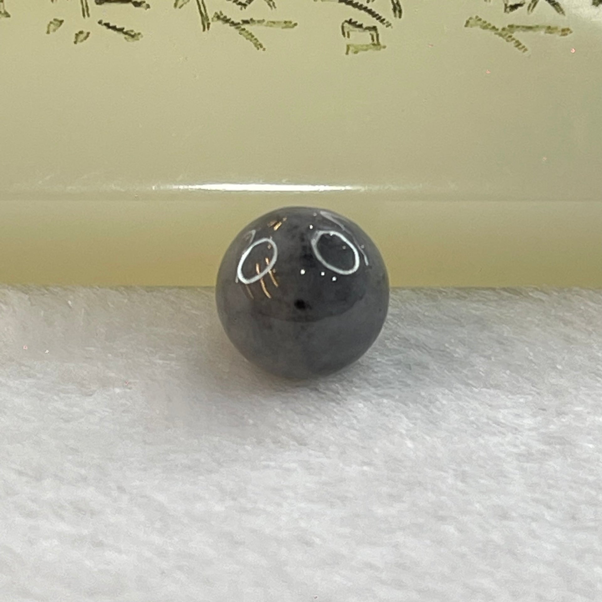 Type A Grey Wuji Jadeite Beads for Bracelet/Necklace/Earring/Ring 1.70g 9.9mm - Huangs Jadeite and Jewelry Pte Ltd