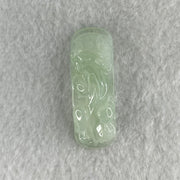 Type A Light Green Light Lavender Jadeite Pixiu Pendant or Shou Pai for Bracelet 6.15g 37.3 by 12.8 by 6.4mm - Huangs Jadeite and Jewelry Pte Ltd