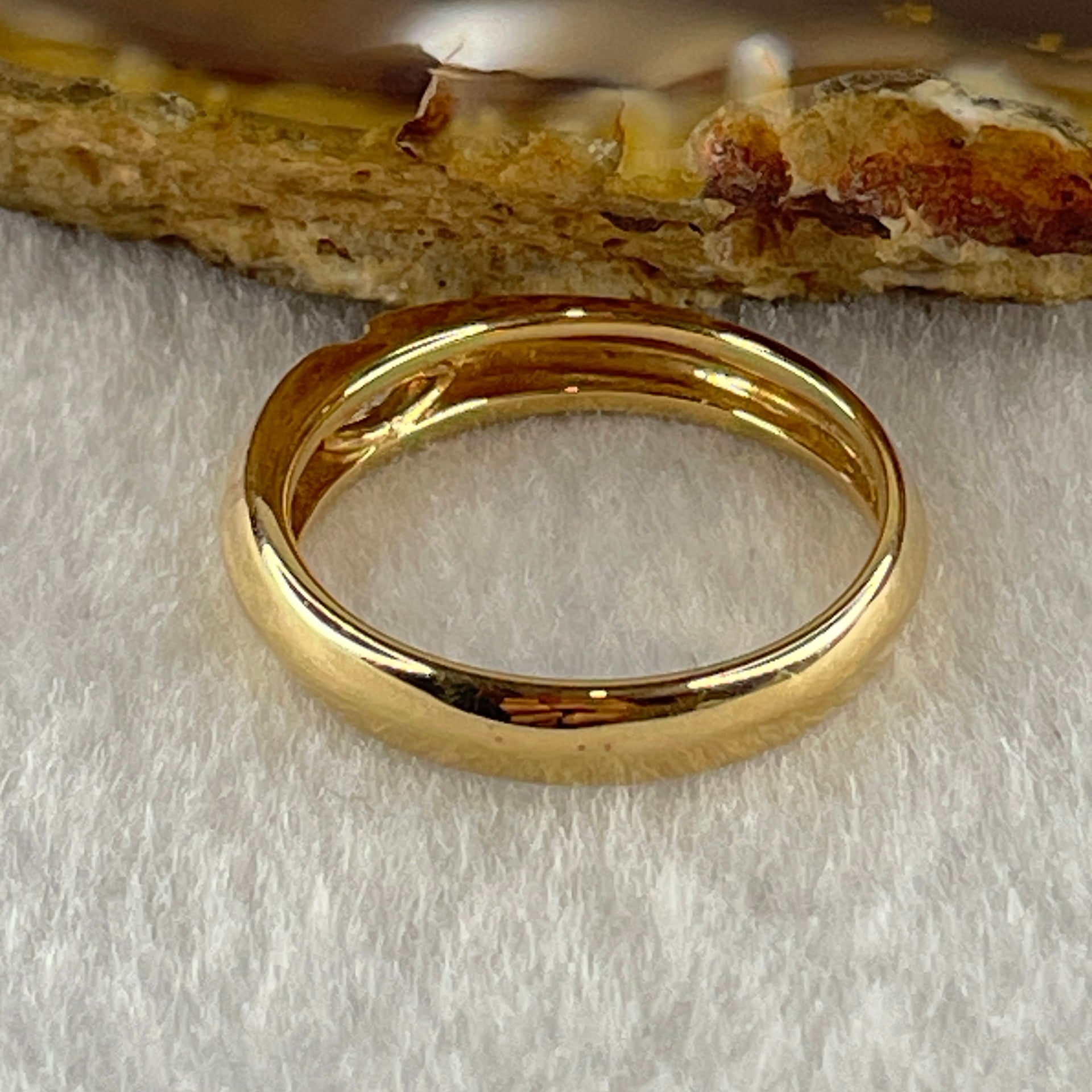 Natural Marquise Shape Diamond in 18K Yellow Gold Ring D0.21ct Total 4.3g US7 HK15 - Huangs Jadeite and Jewelry Pte Ltd