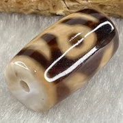 Natural Powerful Tibetan Old Oily Agate Patina Guiren Tairen Human Dzi Bead Totem Amulet Heavenly Master (Tian Zhu) 贵人天诛 4.75g 19.9 by 11.7mm - Huangs Jadeite and Jewelry Pte Ltd