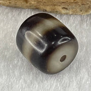 Natural Powerful Tibetan Old Oily Agate 1 Lines Dzi Bead Heavenly Master (Tian Zhu) 1.91g 10.2 by 10.3mm - Huangs Jadeite and Jewelry Pte Ltd