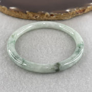 Natural Type A Light Green and Green Piao Hua Jadeite Full Round Ding Dang Bangle 22.98g Inner Diameter 54.0mm 6.5 by 7.0mm (Slight Internal Line) - Huangs Jadeite and Jewelry Pte Ltd