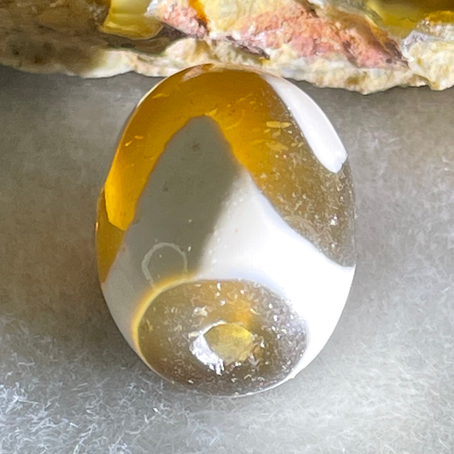 Natural Powerful Tibetan Old Oily Agate Tiger Tooth Daluo Dzi Bead Heavenly Master (Tian Zhu) 虎呀天诛 4.40g 17.4 by 12.9mm - Huangs Jadeite and Jewelry Pte Ltd