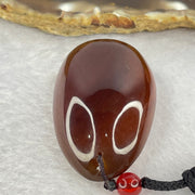 Natural Cognac with Red Amber Pendent 12.40g 51.3 by 32.7 by 20.8mm - Huangs Jadeite and Jewelry Pte Ltd
