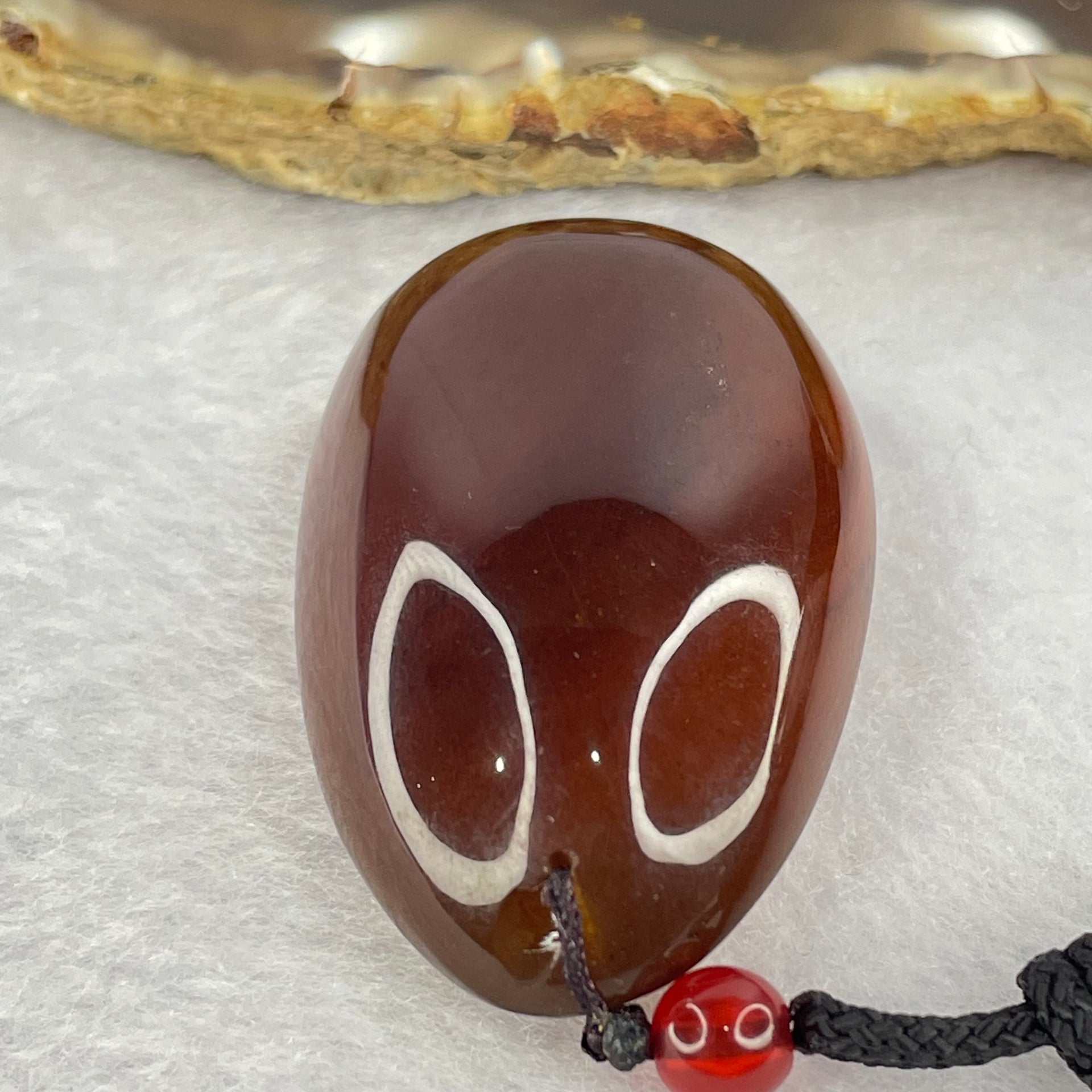 Natural Cognac with Red Amber Pendent 12.40g 51.3 by 32.7 by 20.8mm - Huangs Jadeite and Jewelry Pte Ltd