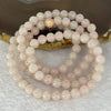 Type A Semi Icy Pink Jadeite Beads Necklace 98 Beads 7.2mm 58.59g - Huangs Jadeite and Jewelry Pte Ltd