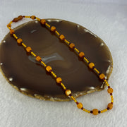 Natural Mixed Color (Golden, Red, Butterscotch) Amber Beads Necklaces 6.48g 46cm 6.4 by 6.3mm 20 Beads - Huangs Jadeite and Jewelry Pte Ltd