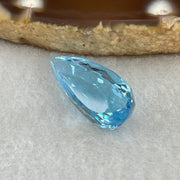Natural Sky Blue Topaz Teardrop Shape 7.82ct 17.1 by 4.3 by 7.2mm - Huangs Jadeite and Jewelry Pte Ltd