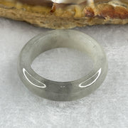 Natural-Type-A-Light-Wuji-Grey-Jadeite-Ring-3.07g-5.6-by-3.2mm-US-6.8-Hk15-(Close-to-Perfect)