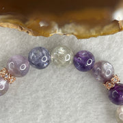 Unknown Purple Beads Bracelet 18.65g 16cm 8.2mm 23 Beads - Huangs Jadeite and Jewelry Pte Ltd