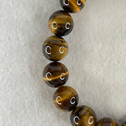 Natural Yellow Tiger's Eye Quartz Beads Bracelet 44.22g 17cm 12.5mm 17 Beads - Huangs Jadeite and Jewelry Pte Ltd