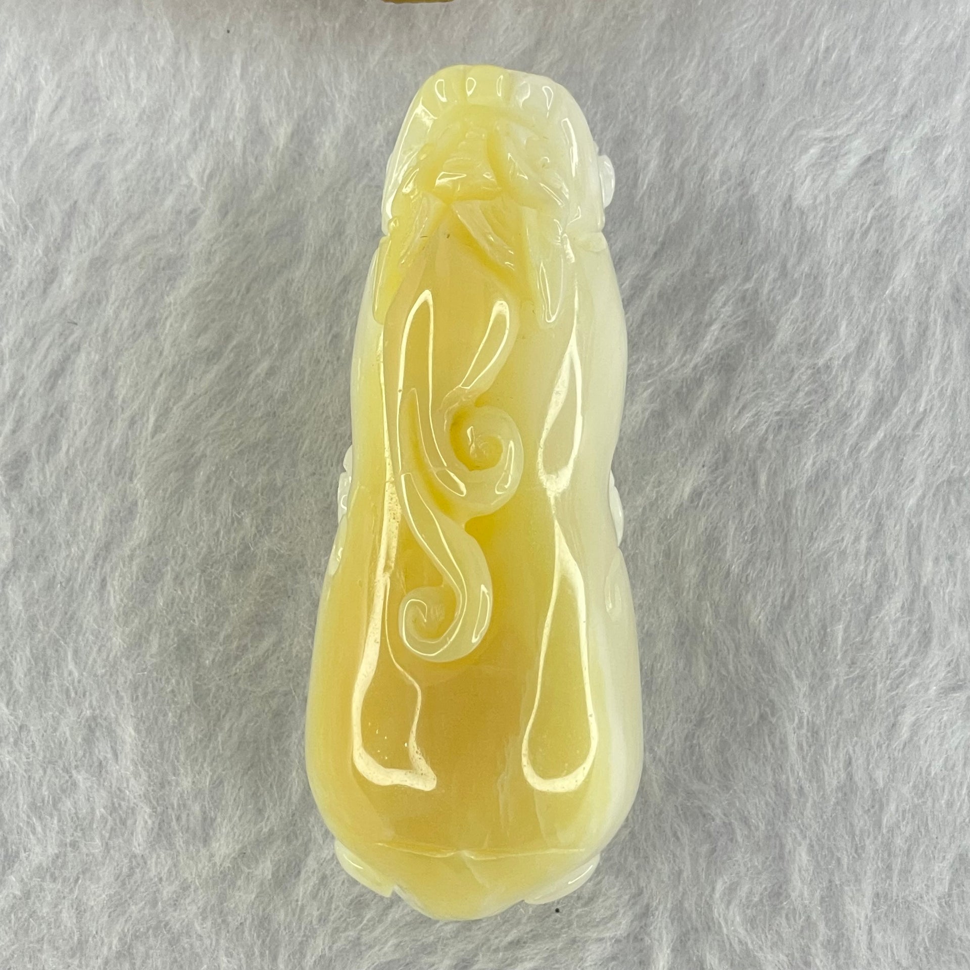 Natural Tridacna Shell Pixiu Pendant 57.43g 61.6 by 24.7 by 26.7mm - Huangs Jadeite and Jewelry Pte Ltd