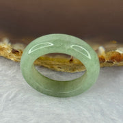 Type A Green Jadeite Ring 4.29g 6.1 by 4.0mm US7 HK15.5 - Huangs Jadeite and Jewelry Pte Ltd