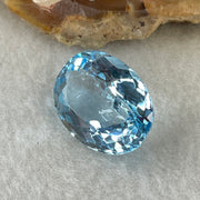 Natural Sky Blue Topaz Oval Shape 17.79ct 18.1 by 13.4 by 8.9mm - Huangs Jadeite and Jewelry Pte Ltd