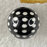 Natural Powerful Tibetan Old Oily Agate 50 Eyes Dzi Bead Heavenly Master (Tian Zhu) 五十眼天诛 1.43g 10.2 by 10.3mm - Huangs Jadeite and Jewelry Pte Ltd