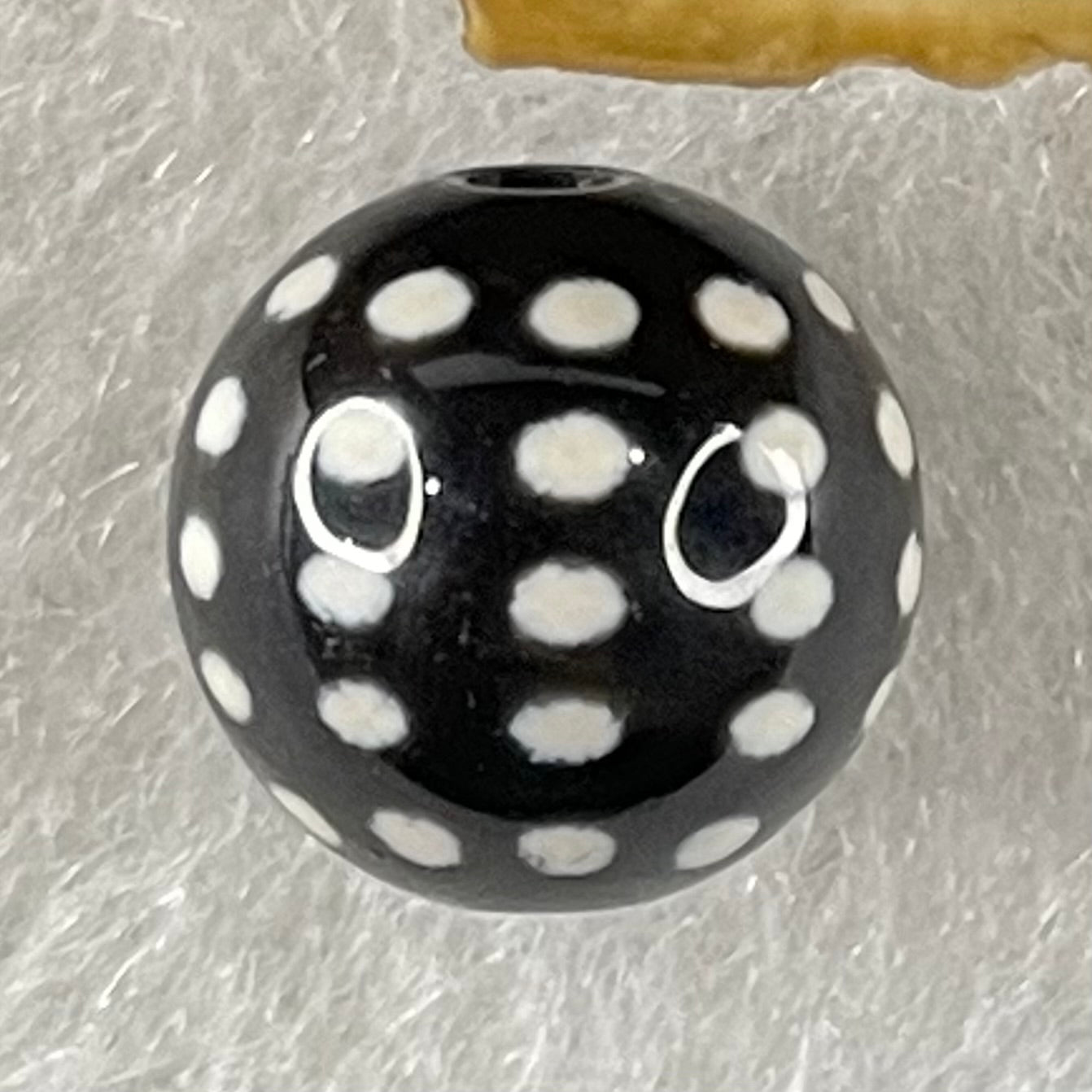 Natural Powerful Tibetan Old Oily Agate 50 Eyes Dzi Bead Heavenly Master (Tian Zhu) 五十眼天诛 1.43g 10.2 by 10.3mm - Huangs Jadeite and Jewelry Pte Ltd