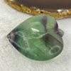 Natural Deep Intense Purple and Green Fluorite Crystal Mini Heart Display 87.63g 51.3 by 55.7 by 22.8mm - Huangs Jadeite and Jewelry Pte Ltd