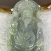 Grand Master Type A 3 Colours Green Lavender Brown Jadeite Gold of Fortune Cai Shen Ye 财神爷 on Dragon 龙 84.21g 75.4 by 41.7 by 12.8mm - Huangs Jadeite and Jewelry Pte Ltd