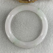 Type A Near White ( Faint Lavender) with Green Piao Hua Jadeite Bangle Internal Diameter 50.8mm 41.02g 9.2 by 9.0mm (Very Very Slight Internal Lines) - Huangs Jadeite and Jewelry Pte Ltd