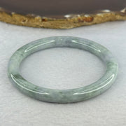 Type A Deep Lavender and Green Piao Hua Jadeite Bangle 31.99g Internal Diameter 57.0mm 8.0 by 8.0mm (Slight Internal Line) - Huangs Jadeite and Jewelry Pte Ltd