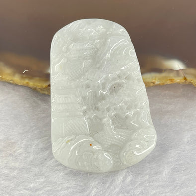Type A White Lavender Jadeite Shan Shui 11.07g 27.1 by 40.3 by 5.2mm - Huangs Jadeite and Jewelry Pte Ltd