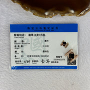 Type A Translucent Black Omphasite Jadeite Double Sided Clover with Crystals in S925 Sliver Rose Gold Color Charm 2.05g 7.7 by 7.7 by 1.5mm - Huangs Jadeite and Jewelry Pte Ltd