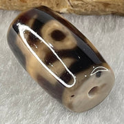 Natural Powerful Tibetan Old Oily Agate Patina Guiren Tairen Human Dzi Bead Totem Amulet Heavenly Master (Tian Zhu) 贵人天诛 4.53g 19.7 by 11.7mm - Huangs Jadeite and Jewelry Pte Ltd