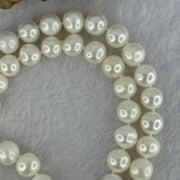 Natural Fresh Water White Pearl Necklace with S925 Sliver Clasps 天然淡水白珍珠项链 48.68g 8.8mm 46 Bead - Huangs Jadeite and Jewelry Pte Ltd