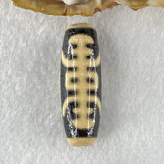 Natural Powerful Tibetan Old Oily Agate Bat with Insect or Happiness Fu Shou Dzi Bead Heavenly Master (Tian Zhu) 蝙蝠昆虫天珠 9.19g 37.7 by 12.5mm - Huangs Jadeite and Jewelry Pte Ltd