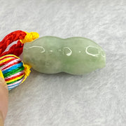 Type A Green Jadeite Peanut Charm Display 10.72g 24.4 by 11.5 by 11.3mm - Huangs Jadeite and Jewelry Pte Ltd
