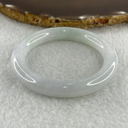 Type A Natural Jelly White to Faint Lavender Faint Green Jadeite Bangle 42.59g Inner Diameter 50.6mm 9.4 by 9.2mm (Slight Internal Lines) - Huangs Jadeite and Jewelry Pte Ltd
