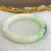 Type A Green Lavender with Dark Green Piao Hua Jadeite Bangle Internal Diameter 52.7mm 44.21g 10.1 by 8.4mm (Slight Internal Lines) - Huangs Jadeite and Jewelry Pte Ltd