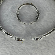 925 Sliver in Sliver Colour Monkey God/King Tightening Curse Bracelet and Ring Set 21.78g 13.6 by 5.4 mm / 3.39g 8.1 by 2.8 mm - Huangs Jadeite and Jewelry Pte Ltd