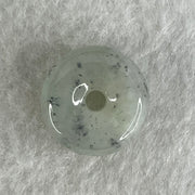 Type A Semi Icy Wuji Grey Spots Jadeite Ping An Kou Charm/Pendant 3.28g 15.0 by 6.8mm - Huangs Jadeite and Jewelry Pte Ltd