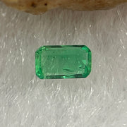 Natural Colombia Vivid Green Emerald (Beryl) Cut-Cornered Rectangular Step cut 0.06ct 3.3 by 2.0 by 1.3mm - Huangs Jadeite and Jewelry Pte Ltd