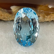 Natural Sky Blue Topaz Oval Shape 12.29ct 16.8 by 11.1 by 7.9mm - Huangs Jadeite and Jewelry Pte Ltd