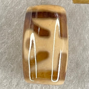 Natural Powerful Tibetan Old Oily Agate Patina Guiren Tairen Human Dzi Bead Totem Amulet Heavenly Master (Tian Zhu) 贵人天诛 4.76g 19.9 by 11.7mm - Huangs Jadeite and Jewelry Pte Ltd