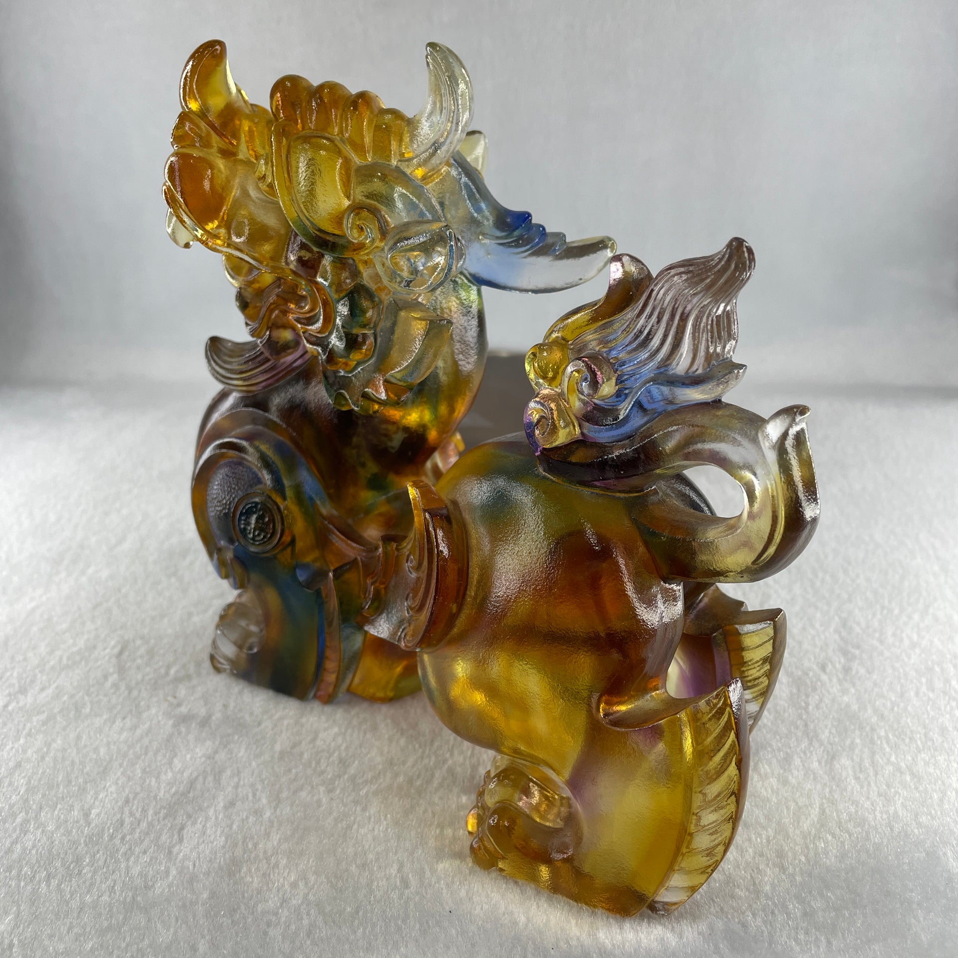 Liuli Pixiu Display 1,942.0g 175.0 by 82.5 by 154.0mm - Huangs Jadeite and Jewelry Pte Ltd