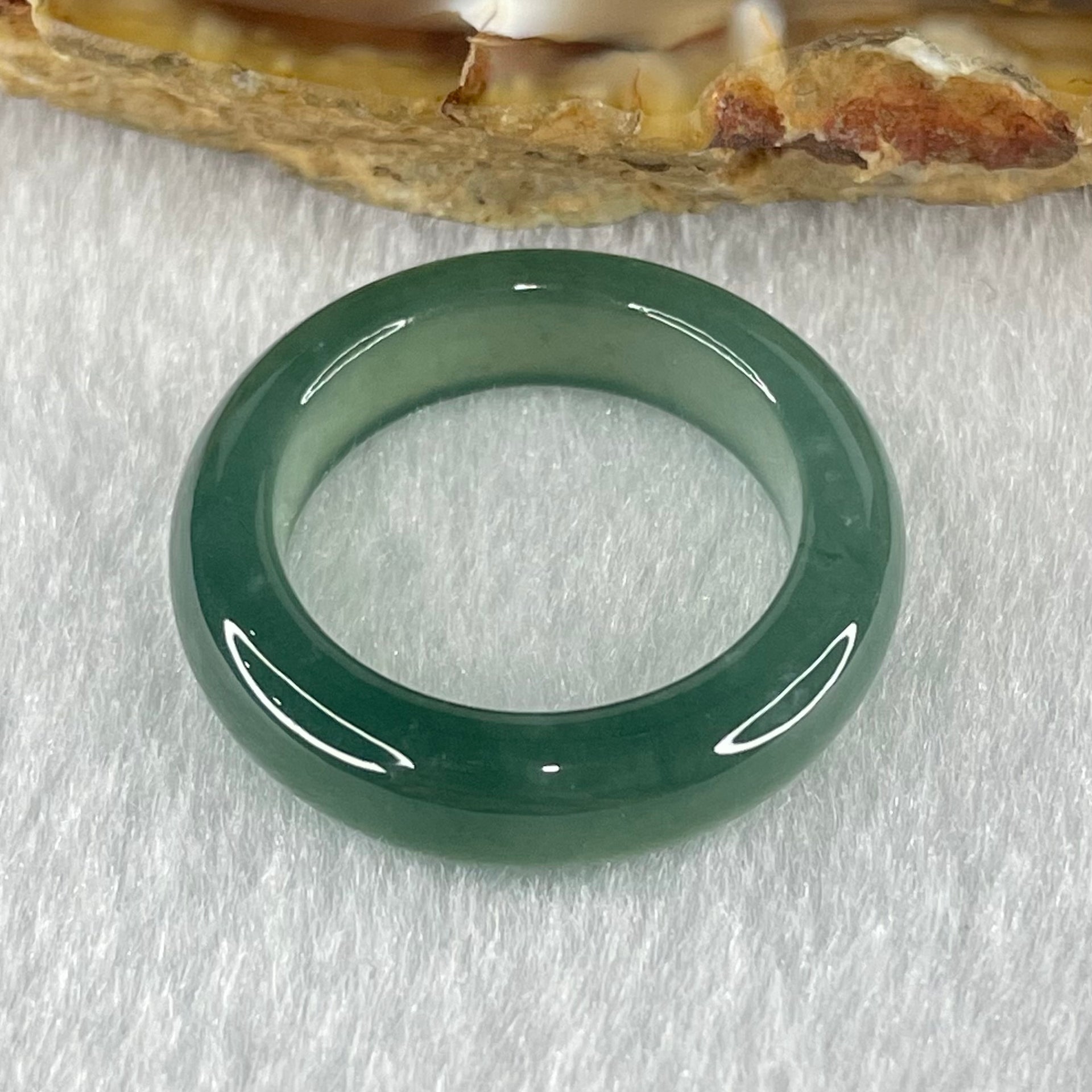 Type A Icy Blueish Green Jadeite Ring 3.99g 5.5 by 3.9mm US7.3 HK16.2 (Perfect) - Huangs Jadeite and Jewelry Pte Ltd