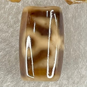 Natural Powerful Tibetan Old Oily Agate Patina Guiren Tairen Human Dzi Bead Totem Amulet Heavenly Master (Tian Zhu) 贵人天诛 4.90g 19.5 by 11.8mm - Huangs Jadeite and Jewelry Pte Ltd