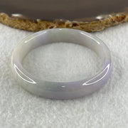 Type A Natural Lavender Jadeite Oval Bangle 29.01g Inner Diameter 52.0mm 10.1 by 6.2mm (Slight Internal Line) - Huangs Jadeite and Jewelry Pte Ltd