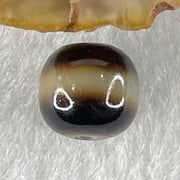 Natural Powerful Tibetan Old Oily Agate 1 Line Dzi Bead Heavenly Master (Tian Zhu) 1.85g 10.2 by 11.0mm - Huangs Jadeite and Jewelry Pte Ltd