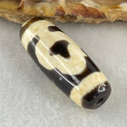 Natural Powerful Tibetan Old Oily Double Bodhi Tree Dzi Bead Heavenly Master (Tian Zhu) 菩提树天珠 5.06g 28.6 by 10.8mm - Huangs Jadeite and Jewelry Pte Ltd