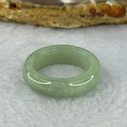 Type A Green Jadeite Ring 4.18g 6.3 by 3.9mm US7.25 HK16 - Huangs Jadeite and Jewelry Pte Ltd