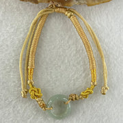 Type A Blueish Green Jadeite Ping An Kou String Bracelet 2.91g 15.2 by 5.7mm - Huangs Jadeite and Jewelry Pte Ltd