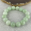 Type A Mint Green Jadeite Beads Bracelet 55.11g 12.7mm 16 Beads - Huangs Jadeite and Jewelry Pte Ltd