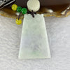 Type A Green Lavender Jadeite Wu Shi Pai Key Chain 34.05g 31.0 by 43.7 by 5.0mm - Huangs Jadeite and Jewelry Pte Ltd