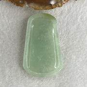 Natural Type A Jelly Light Green Jadeite Guan Yin on Lotus Flower Pendant 23.91g 55.0 by 34.1 by 7.5mm - Huangs Jadeite and Jewelry Pte Ltd
