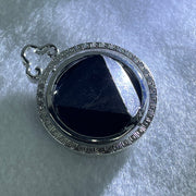 Natural Hypersthene in Stainless Steel Pendant 23.00g 25.0 by 8.8mm - Huangs Jadeite and Jewelry Pte Ltd